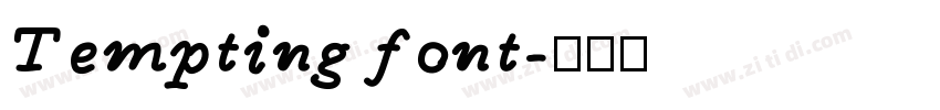 Tempting font字体转换